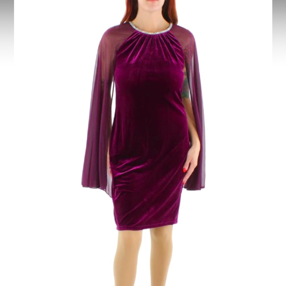 R&M Richards VELVET MIDI COCKTAIL AND PARTY DRESS Women’s size 10